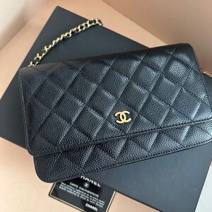 Chanel Black Quilted Leather Bag